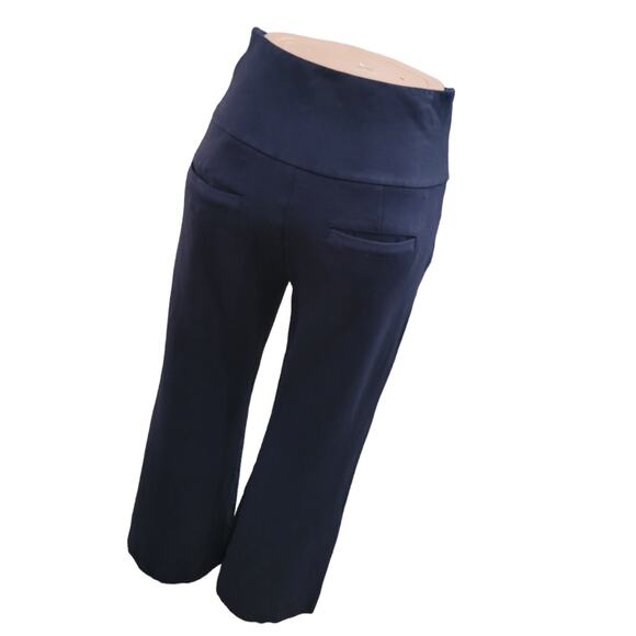 Cabi Coco High Rise Trouser Pants Women's Size 6 Navy Blue‎ Wide Leg - Picture 10 of 16